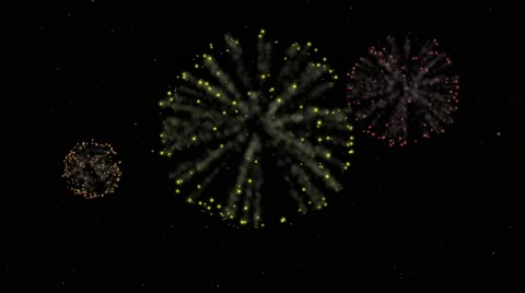 Fireworks animation.  4k UHD Video stock 61465236