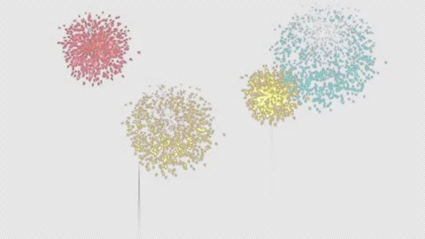 Fireworks animation Stock Footage 290776066