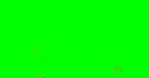Fireworks animation on green screen background. 4K animation. Stock Footage 158319157