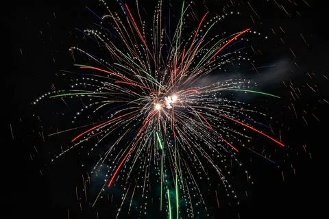 Fireworks are a class of low explosive pyrotechnic devices used for aesthet.. Stock-Fotos