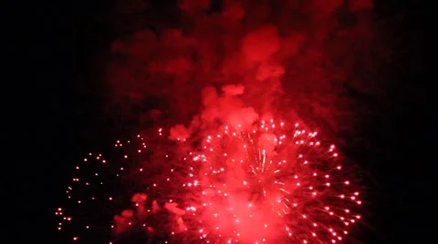 Fireworks (with audio) 스톡 동영상 48275326