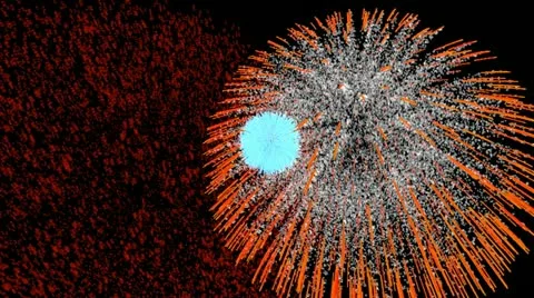 Fireworks background Stock Footage 19548107