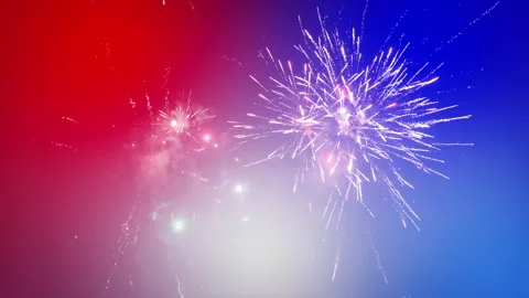 Fireworks background. Loops seamlessly. Stockbeeldmateriaal 242128156