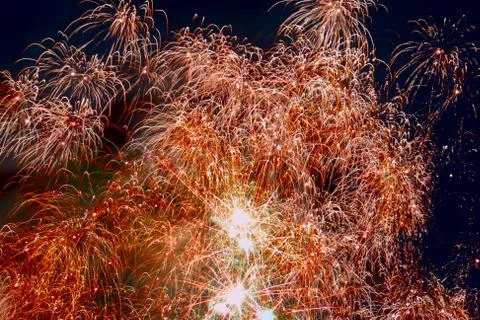 Fireworks background Stock Photos