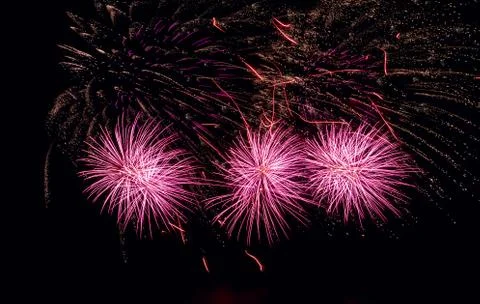 Fireworks background Stock Photos