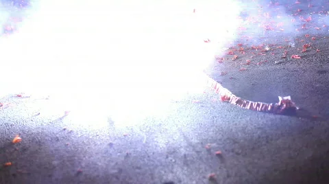 Fireworks in Beijing Stock Footage 634407