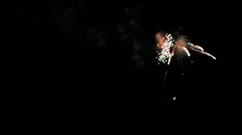 Fireworks with a big finish Video stock 10969416
