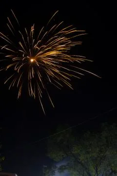 Fireworks at BkTPP township Stock Photos