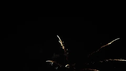 Fireworks on black background 4k slow motion 스톡 동영상 84270763