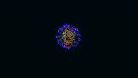 Fireworks on black background. abstract design Stock Footage 141959287