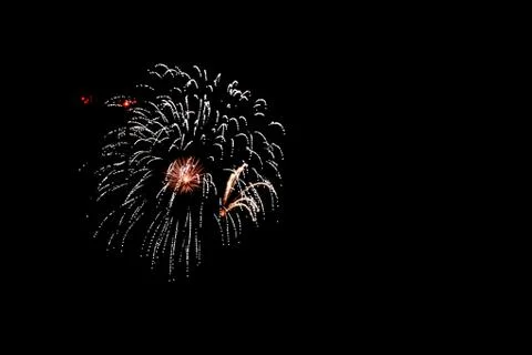 Fireworks on black background Foto stock