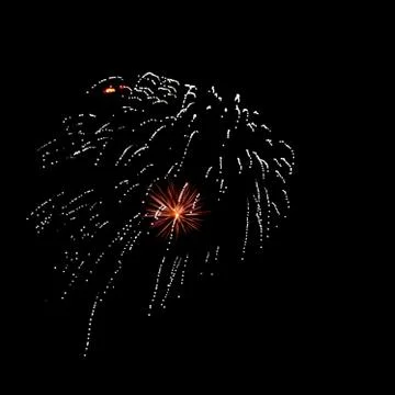 Fireworks on black background 写真素材