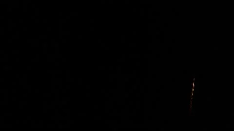 Fireworks on black night sky Video stock 221304907