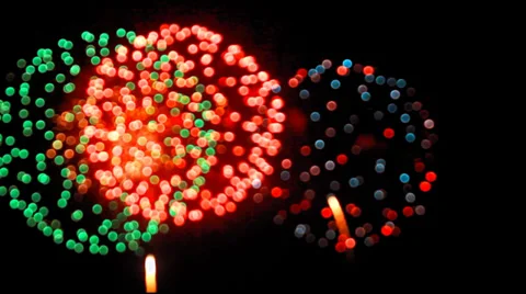 Fireworks bokeh 库存影片 33825951