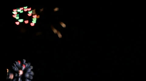 Fireworks bokeh Video stock 35740204