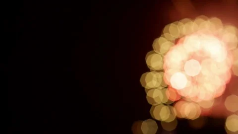 Fireworks bokeh &amp; Leak light effect. layers overlay. colorful background Stock Footage 75696849