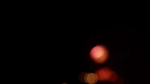 Fireworks bokeh &amp; Leak light effect. layers overlay. colorful background Stock Footage 75696934