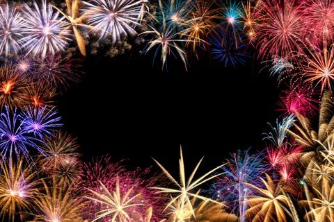 Fireworks Border Stock Photos