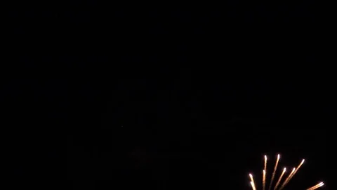 Fireworks burst in the sky 4k Stock Footage 82505347