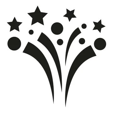 Fireworks celebration burst icon vector illustration design Stock Illustration