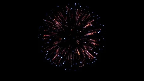 Fireworks Celebration effect black background Stock video Video stock 295044362