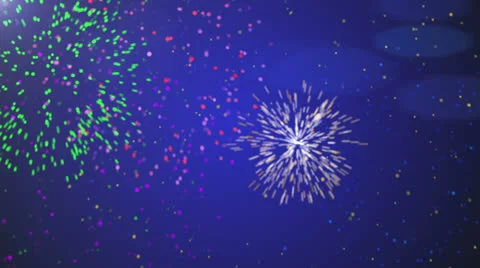 Fireworks Celebration Loop Stock Footage 25062078