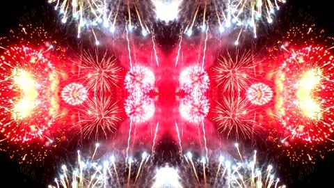 Fireworks Celebration Particles Background Explosions 4k stock video 1 Video stock 319881634