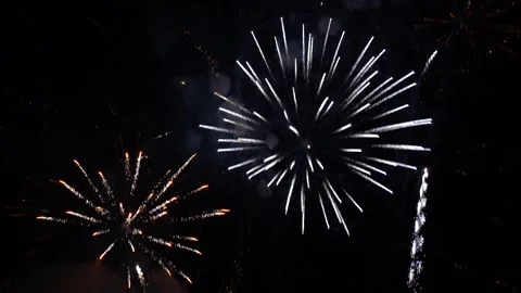 Fireworks in Chiang Mai Stock Footage 246841389