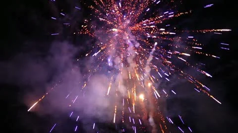 Fireworks, close-up Stock Footage 10923243