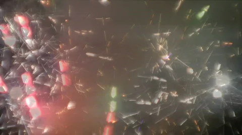 Fireworks closeup with sparkles Video stock 474696