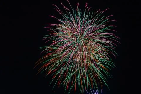 Fireworks cluster Stock Photos