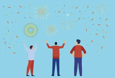 Fireworks Concept Illustration Stock Illustration
