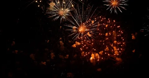 Fireworks concept for olympic games of Paris 2024 Stock Footage 115414394