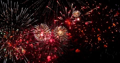 Fireworks concept for olympic games of Paris 2024 Stock Footage 115414528