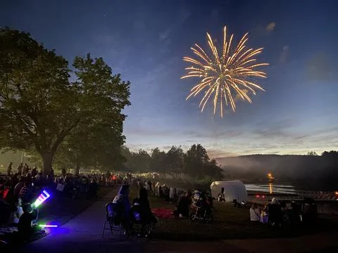 Fireworks for a Crowd Stock Photos