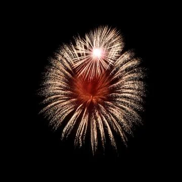 Fireworks on dark background Stock Photos