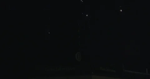 Fireworks in the dark sky at night Video stock 104200411