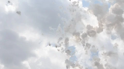 Fireworks by day. View of the sky Stock Footage 115536118