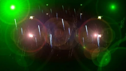 Fireworks in different colors  Stock Footage 79627321