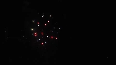 Fireworks Display 12 Seconds Stock Footage 279857942