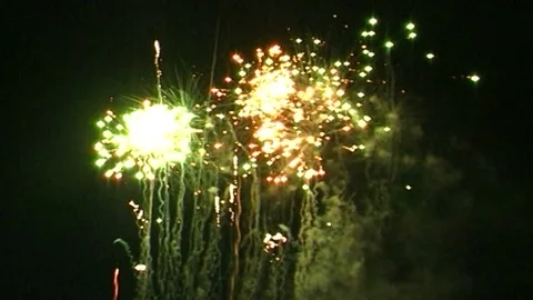 FIREWORKS DISPLAY - 2 Stock Footage 122277244