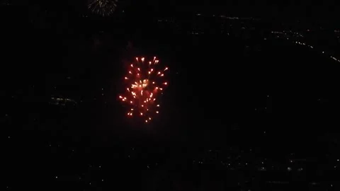 Fireworks Display 4 Seconds Stock Footage 279857946