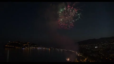 Fireworks display on the beach 動画素材 141855168