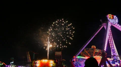 Fireworks Display Celebration Stock Footage 51843010