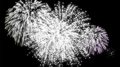 Fireworks display celebration. Stock Footage 293485683