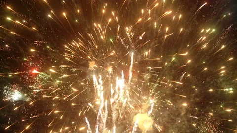 Fireworks display event seamless loop 4k UHD (3840x2160) Stock Footage 87668095