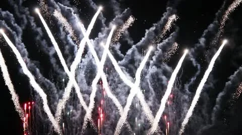 Fireworks Display Stock Footage 10733967