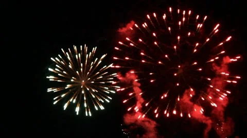 Fireworks Display Stock Footage 10733982