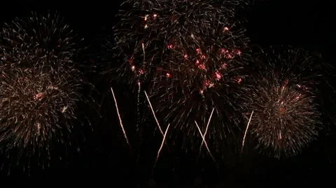 Fireworks Display Stock Footage 10733996