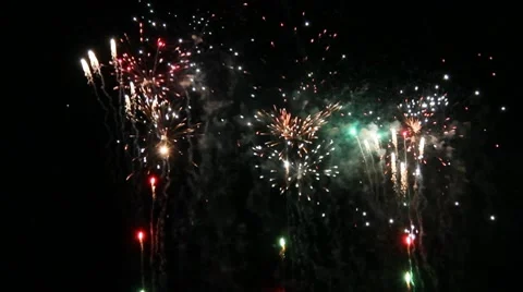 Fireworks Display Stock Footage 10734062